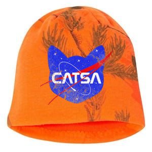 Space Cat Funny Universe Catsa Kati - Camo Knit Beanie