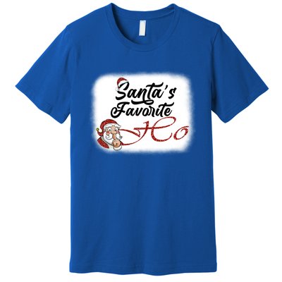 Santa Claus Favorite Ho's Bleached Gift Premium T-Shirt