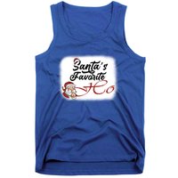 Santa Claus Favorite Ho's Bleached Gift Tank Top