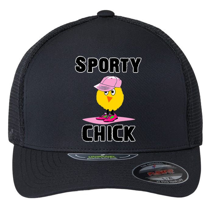 Sporty Chick Fun Womens Sports Cute Pink Softball Cap Shoes Flexfit Unipanel Trucker Cap