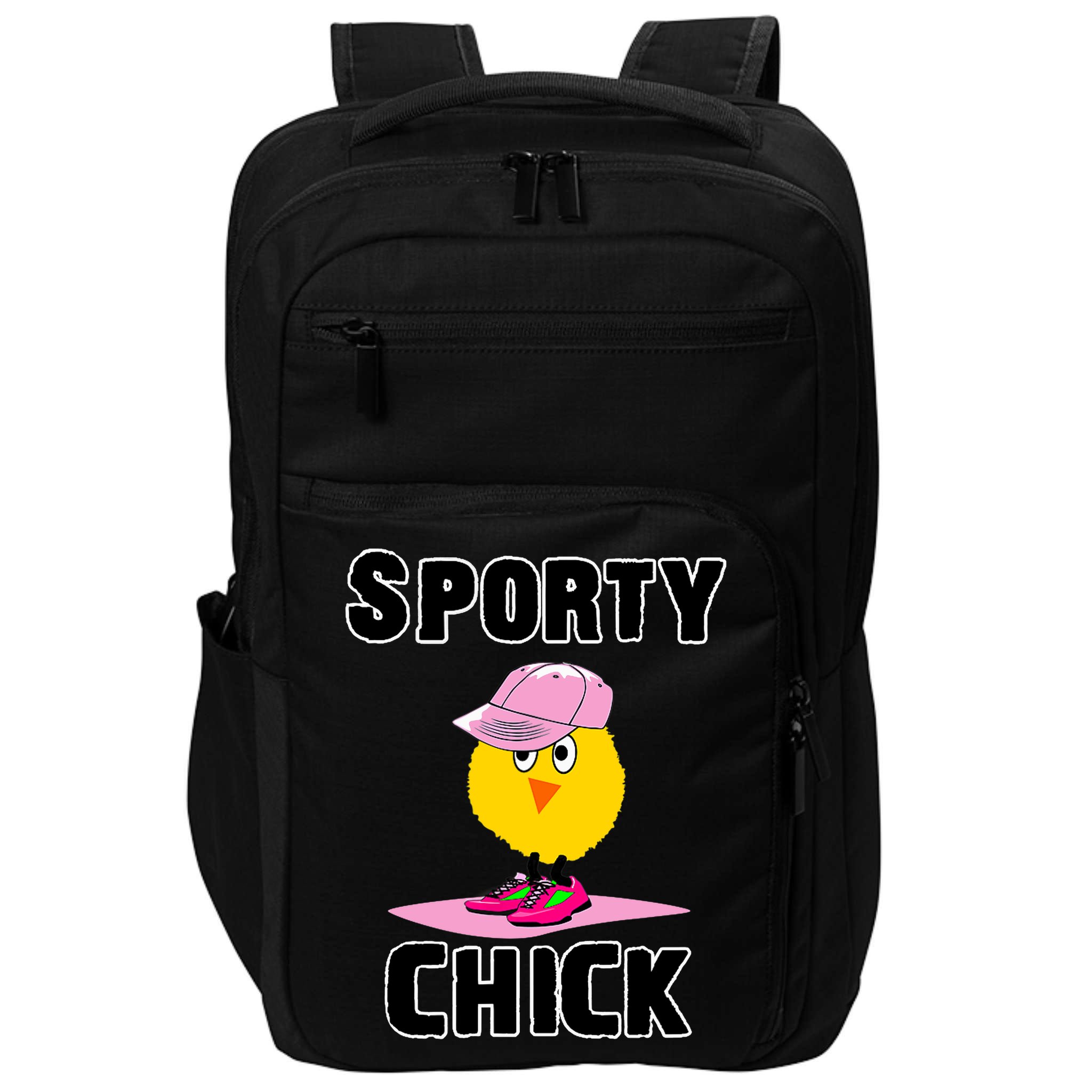 Sporty Chick Fun Womens Sports Cute Pink Softball Cap Shoes Impact Tech Backpack