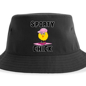 Sporty Chick Fun Womens Sports Cute Pink Softball Cap Shoes Sustainable Bucket Hat