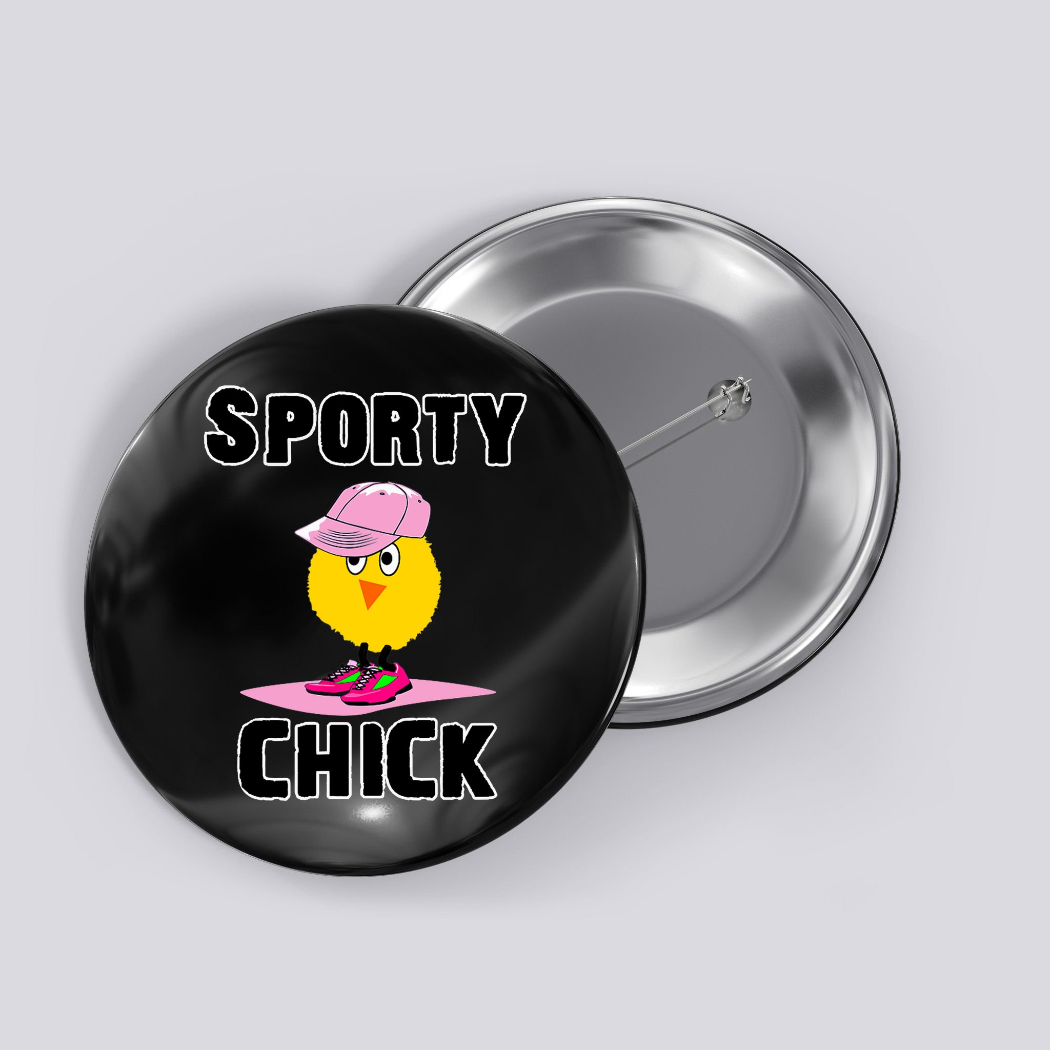 Sporty Chick Fun Womens Sports Cute Pink Softball Cap Shoes Button