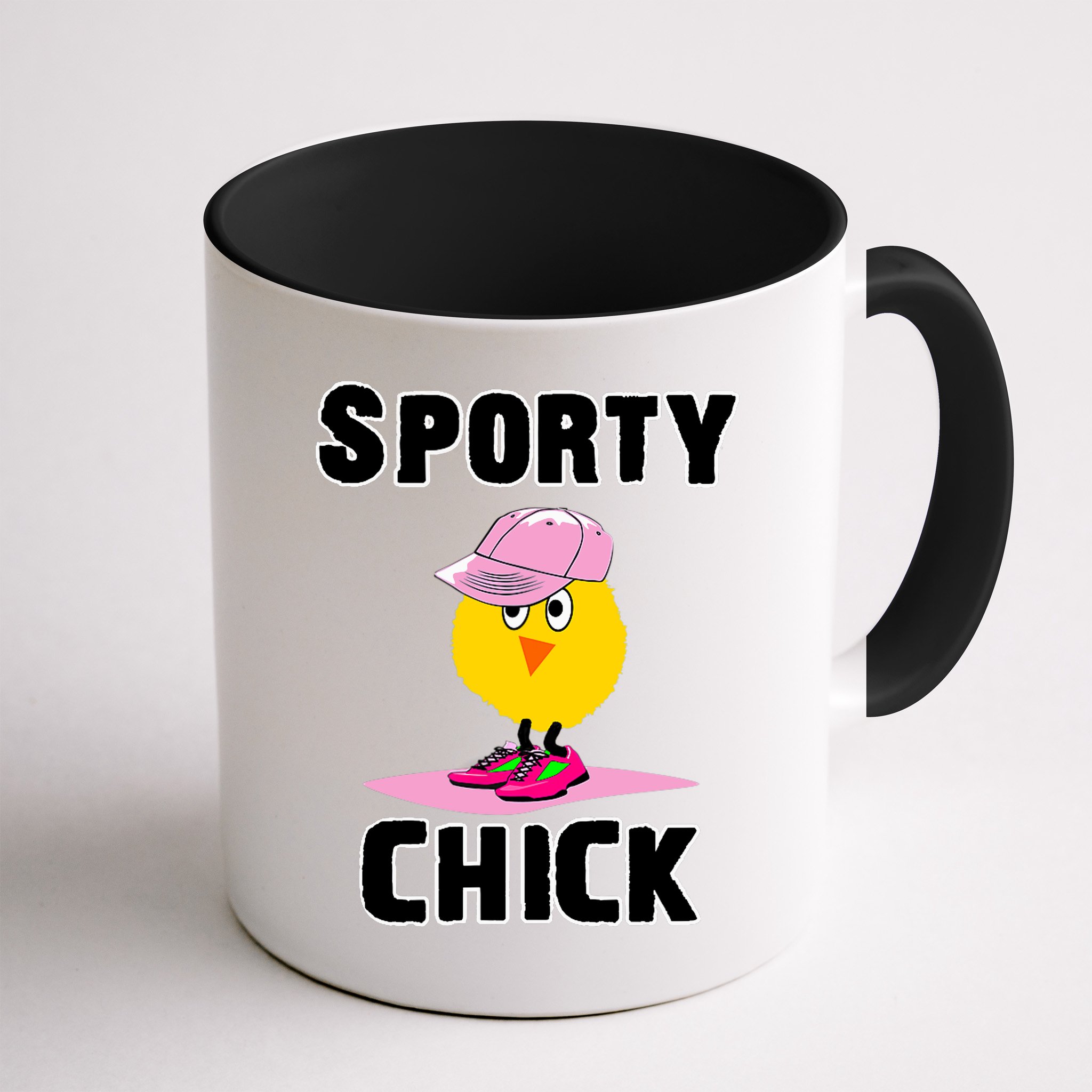 Sporty Chick Fun Womens Sports Cute Pink Softball Cap Shoes Mug