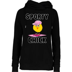 Sporty Chick Fun Womens Sports Cute Pink Softball Cap Shoes Womens Funnel Neck Pullover Hood