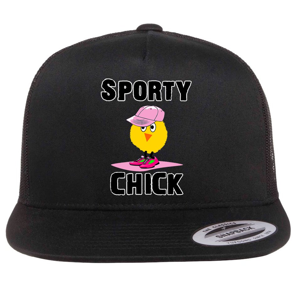Sporty Chick Fun Womens Sports Cute Pink Softball Cap Shoes Flat Bill Trucker Hat