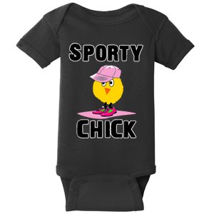 Sporty Chick Fun Womens Sports Cute Pink Softball Cap Shoes Baby Bodysuit