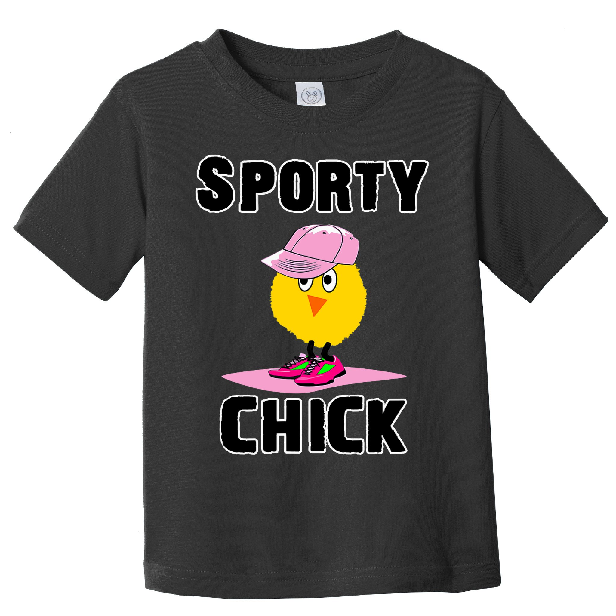 Sporty Chick Fun Womens Sports Cute Pink Softball Cap Shoes Toddler T-Shirt