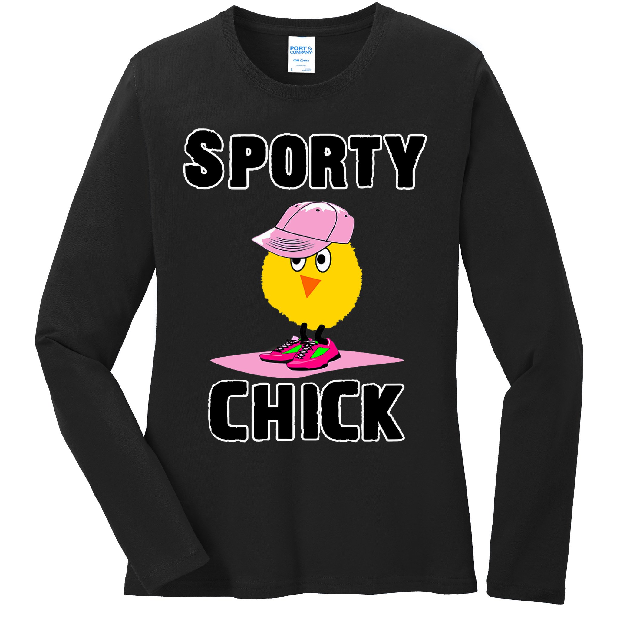 Sporty Chick Fun Womens Sports Cute Pink Softball Cap Shoes Ladies Long Sleeve Shirt
