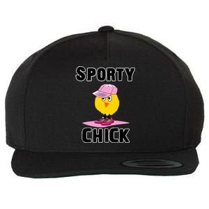 Sporty Chick Fun Womens Sports Cute Pink Softball Cap Shoes Wool Snapback Cap