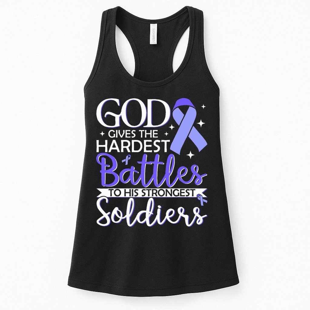 Stomach Cancer Fighter Survivor Periwinkle Ribbon  Womens Tank Top