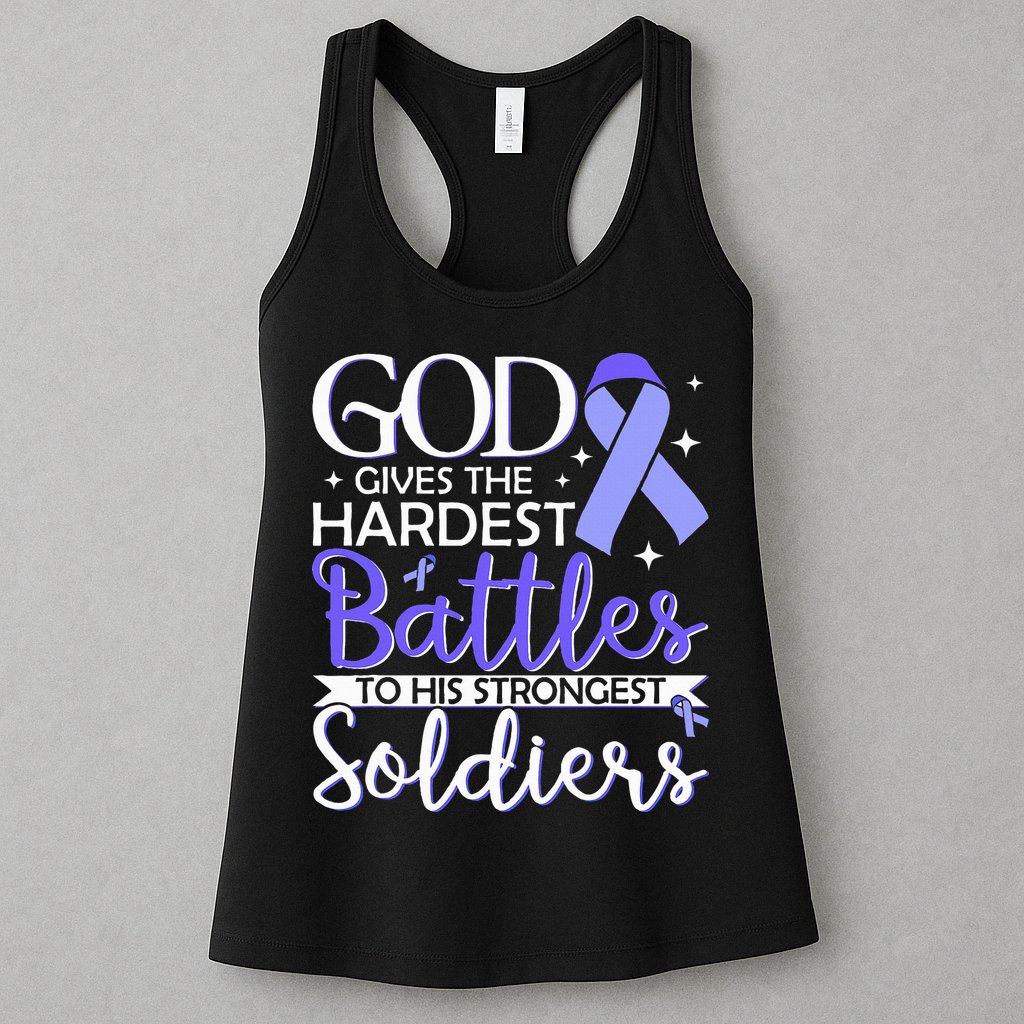Stomach Cancer Fighter Survivor Periwinkle Ribbon  Womens Tank Top