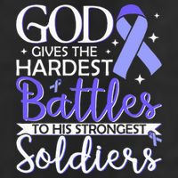 Stomach Cancer Fighter Survivor Periwinkle Ribbon  Golf Towel