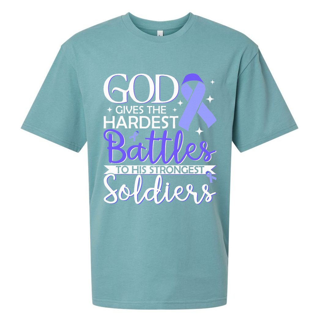 Stomach Cancer Fighter Survivor Periwinkle Ribbon  Sueded Cloud Jersey T-Shirt