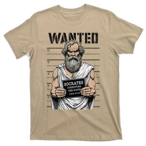 Socrates Corrupting Funny Philosophy Police Mugshot T-Shirt