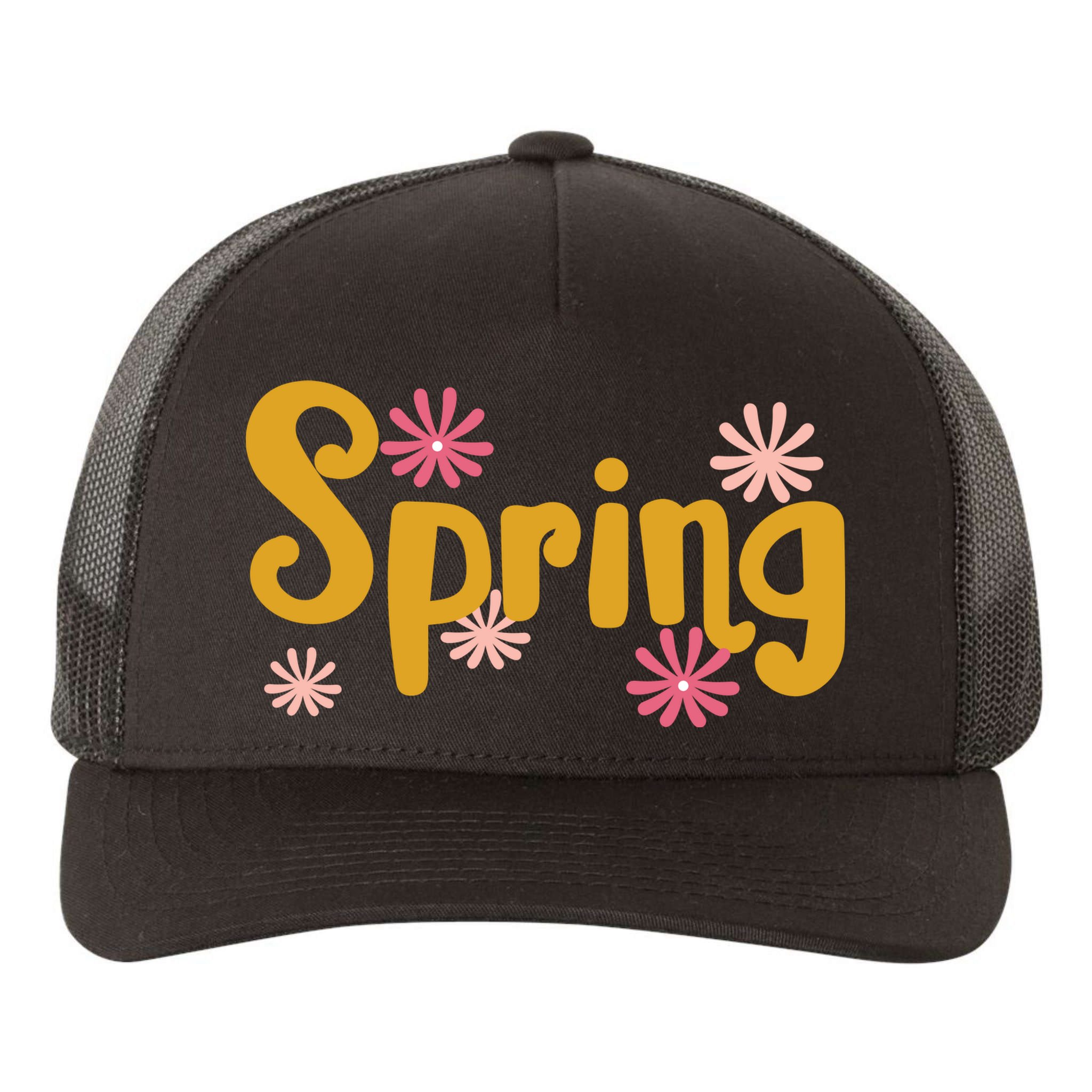 Spring Cute Floral Season Yupoong Adult 5-Panel Trucker Hat