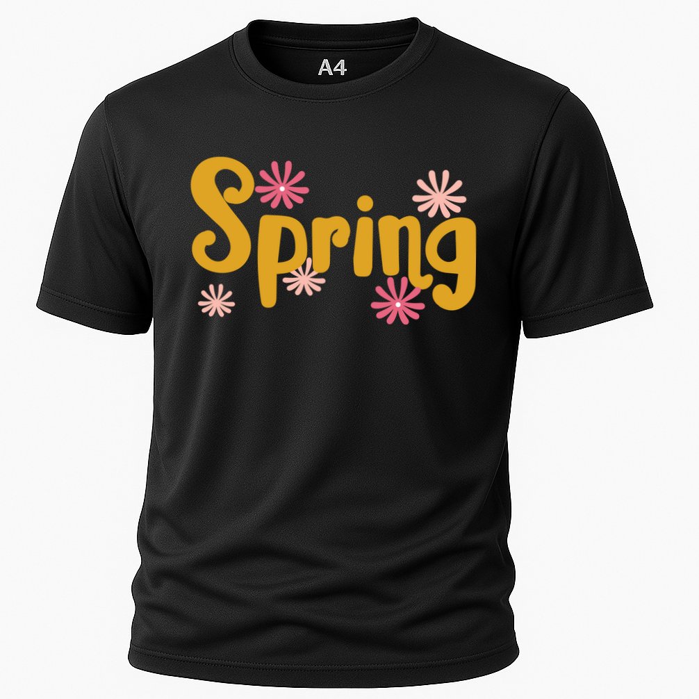 Spring Cute Floral Season Cooling Performance Crew T-Shirt