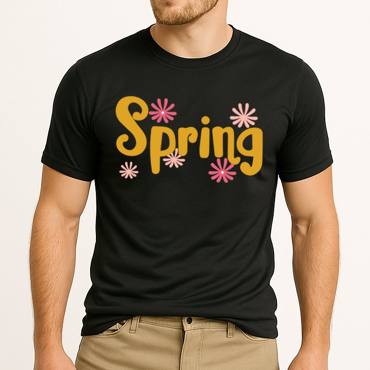 Spring Cute Floral Season Cooling Performance Crew T-Shirt