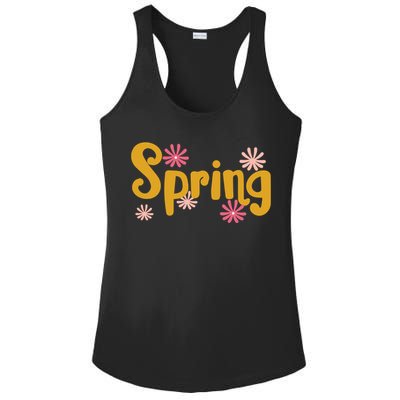 Spring Cute Floral Season Ladies PosiCharge Competitor Racerback Tank