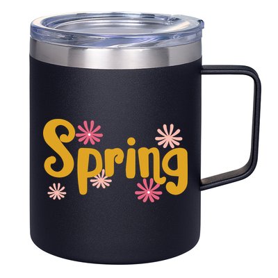 Spring Cute Floral Season 12oz Stainless Steel Coffee Mug