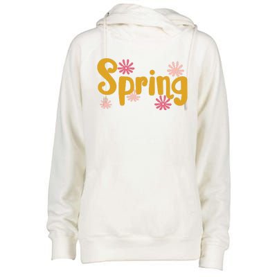 Spring Cute Floral Season Womens Funnel Neck Pullover Hood