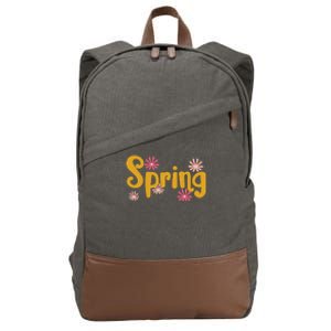 Spring Cute Floral Season Cotton Canvas Backpack