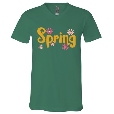 Spring Cute Floral Season V-Neck T-Shirt