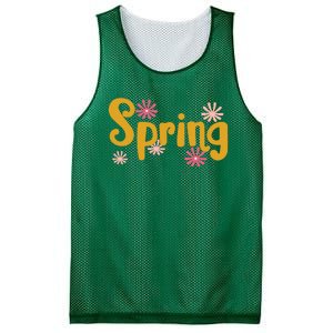 Spring Cute Floral Season Mesh Reversible Basketball Jersey Tank