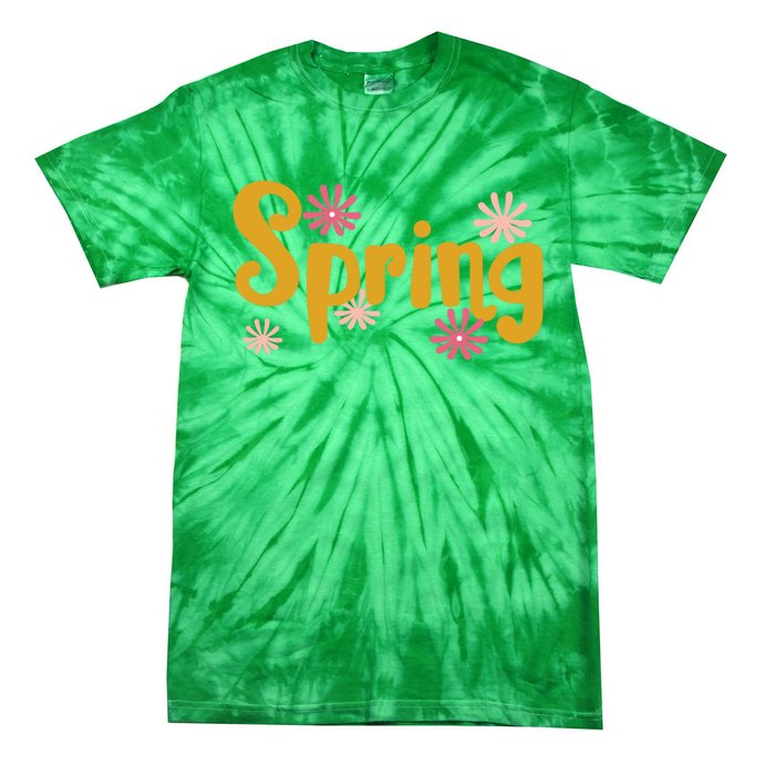 Spring Cute Floral Season Tie-Dye T-Shirt