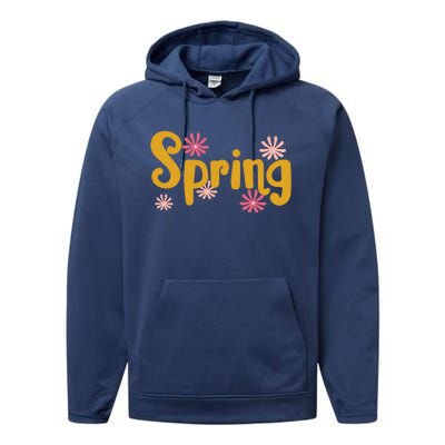 Spring Cute Floral Season Performance Fleece Hoodie