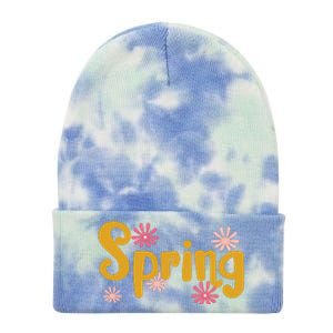 Spring Cute Floral Season Tie Dye 12in Knit Beanie