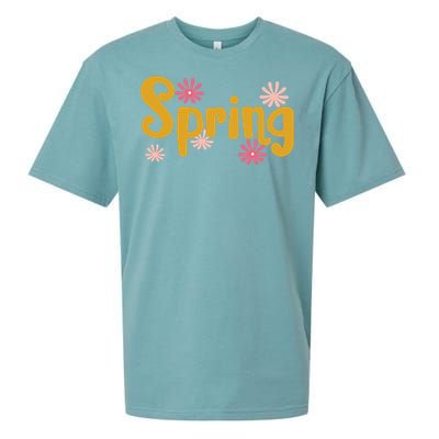 Spring Cute Floral Season Sueded Cloud Jersey T-Shirt