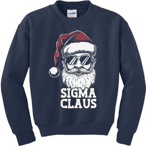 Sigma Claus Funny Christmas Santa Claus Sarcastic Joke Kids Sweatshirt