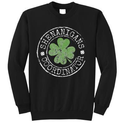 Shenanigans Coordinator Funny Irish Clovers St Patricks Day Sweatshirt