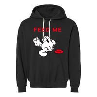 Simon's Cat Feed Me Cat Garment-Dyed Fleece Hoodie