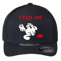 Simon's Cat Feed Me Cat Flexfit Unipanel Trucker Cap