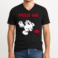 Simon's Cat Feed Me Cat V-Neck T-Shirt