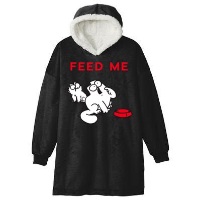 Simon's Cat Feed Me Cat Hooded Wearable Blanket