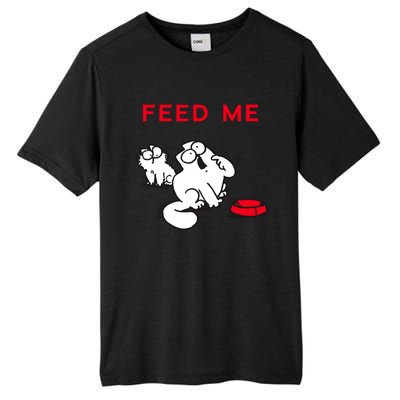 Simon's Cat Feed Me Cat Tall Fusion ChromaSoft Performance T-Shirt