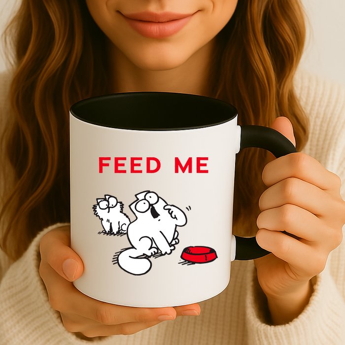 Simon's Cat Feed Me Cat Mug