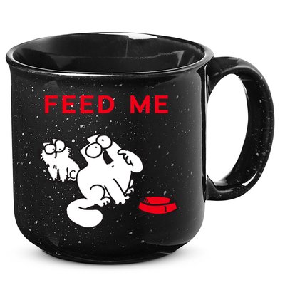 Simon's Cat Feed Me Cat 15oz Campfire Ceramic Mug