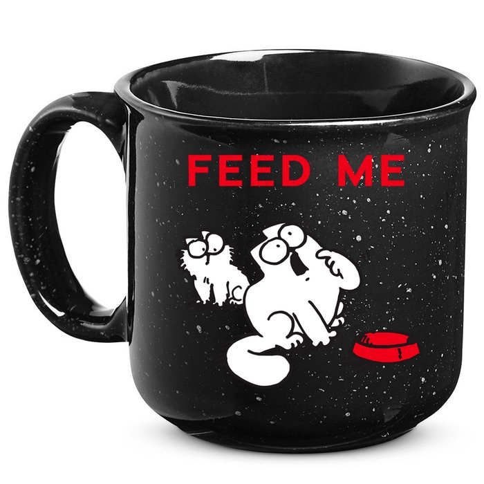 Simon's Cat Feed Me Cat 15oz Campfire Ceramic Mug