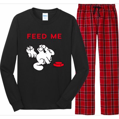 Simon's Cat Feed Me Cat Long Sleeve Pajama Set