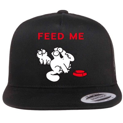 Simon's Cat Feed Me Cat Flatbill Hat