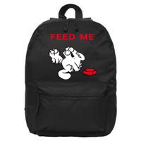 Simon's Cat Feed Me Cat 16 in Basic Backpack