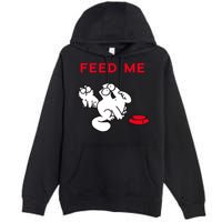 Simon's Cat Feed Me Cat Premium Pullover Hoodie