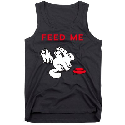 Simon's Cat Feed Me Cat Tank Top