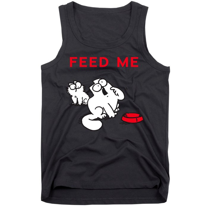 Simon's Cat Feed Me Cat Tank Top