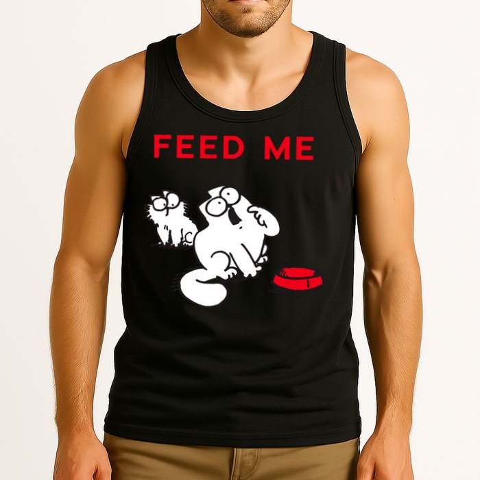 Simon's Cat Feed Me Cat Tank Top