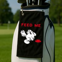 Simon's Cat Feed Me Cat Golf Towel